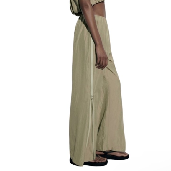 ZARA Full Length Zipper‎ Pant - Picture 3 of 4